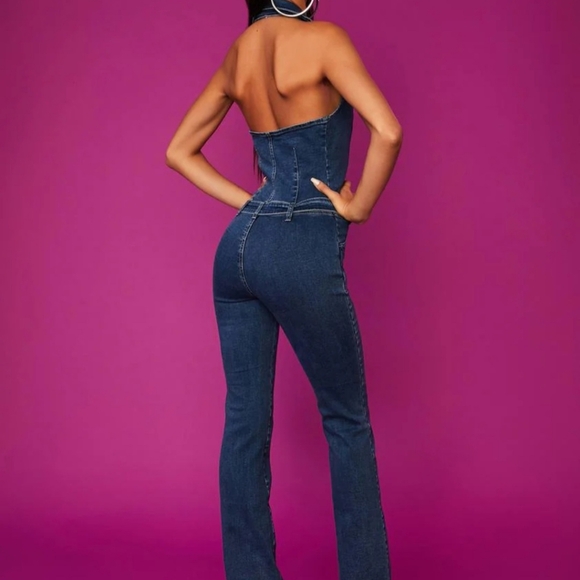 Euc Dolls Kill Y2K denim jumpsuit (Z15) - Picture 3 of 8